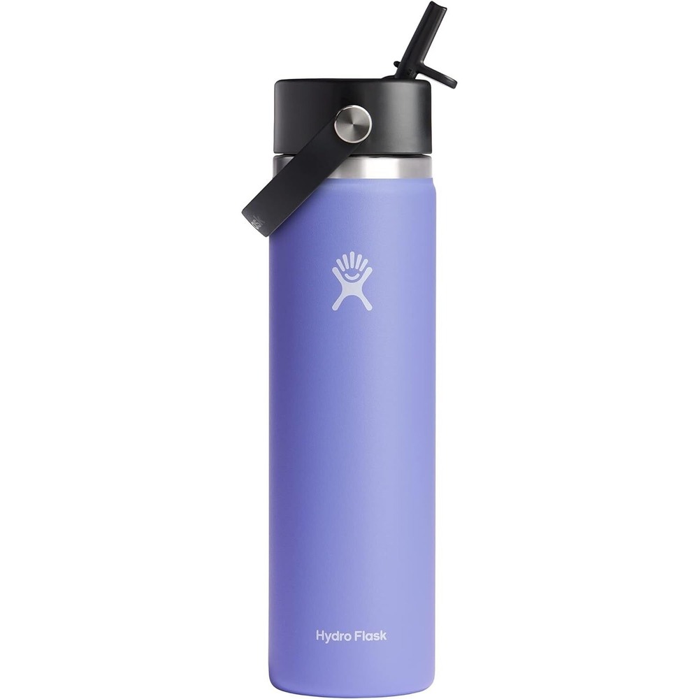 Hydro Flask 24oz Lupine Wide Mouth with Flex Straw Cap Water Bottle NEW IN BOX